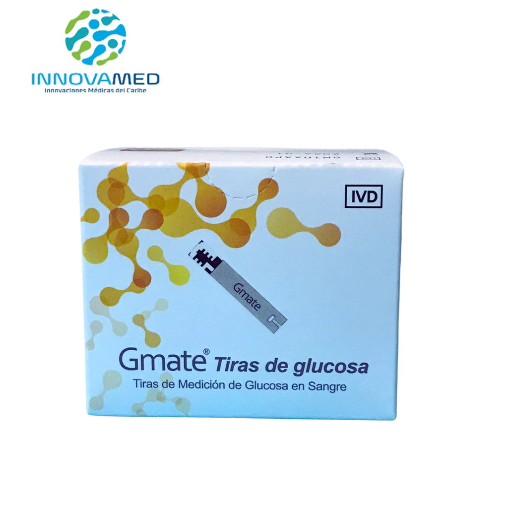 Tiras Medidor Glucosa GMATE GM10XAPO Caja 50