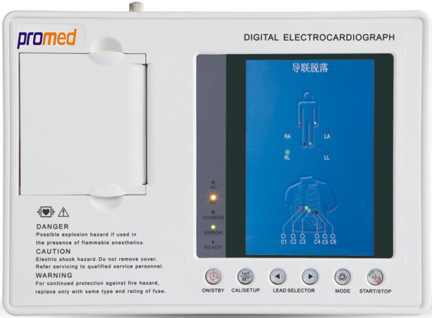 ELECTRO CARDIOGRAFO DE TRES CANALES PROMED