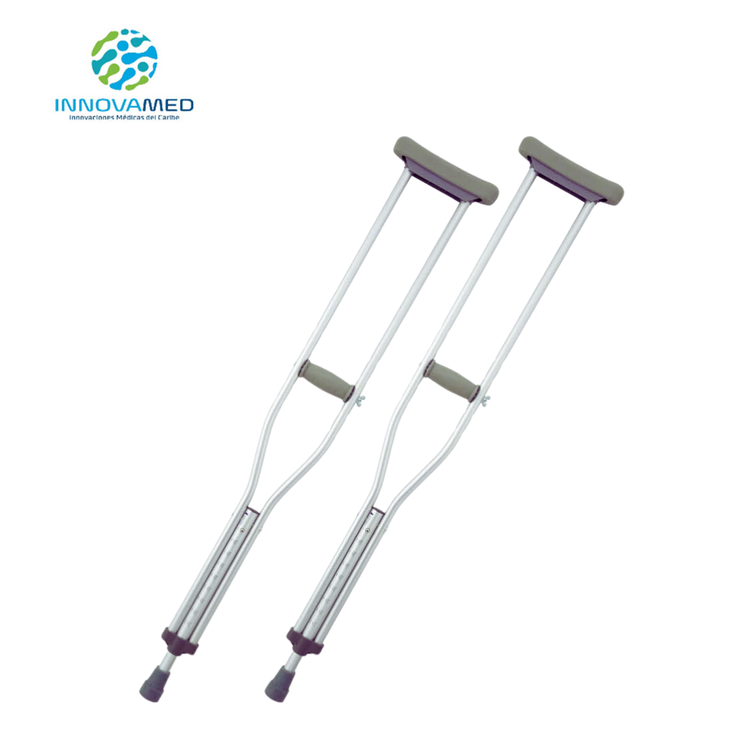 Muletas de Aluminio M Par 115 A 135cm