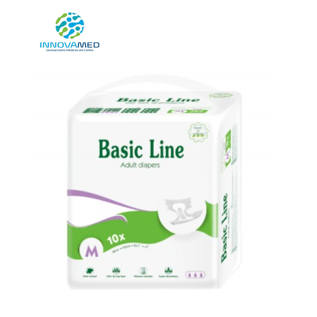 PAÑALES P/ADULTO M BASIC LINE NATEEN