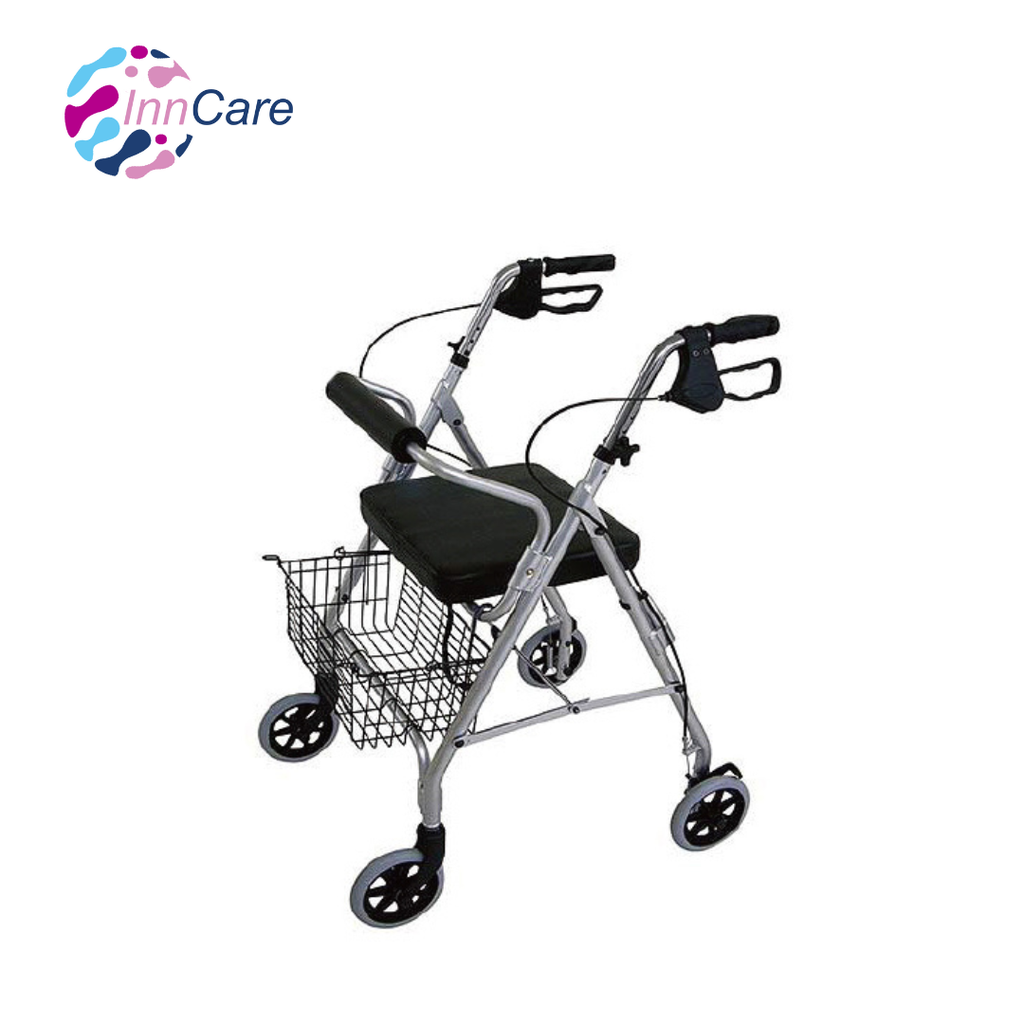  Andador con Frenos, Ruedas  y Asiento InnCare