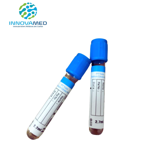 [INN-319] Tubo de Extracción de Sangre Azul con 3.2% de Sodium Citrate 3ml - Paquete de 100 InnCare