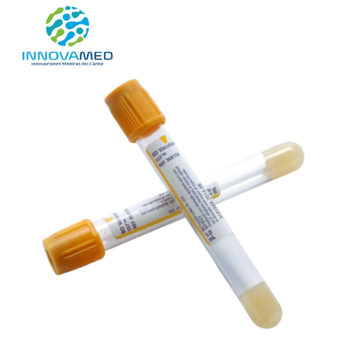 [INN-321] Tubo de Extracción de Sangre Amarillo con Gel + Clot Activator 6ml - Paquete de 100 InnCare