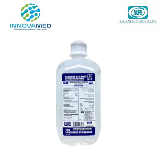 [S34021] Cloruro de Sodio  al 0.9% Alfa Frasco 500 ML