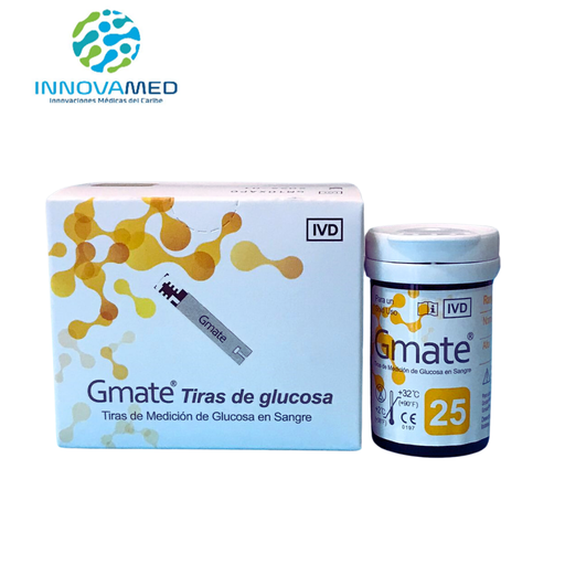 [INN-0007-PO] Tirillas para Glucómetro Gmate GM10XAPO - 50 por Caja