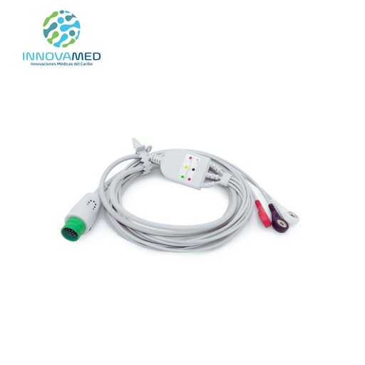 [AJXG7C] Cable para Electrocardiógrafo  ECG de Tres Canales (Electrocardiógrafo PM-12A)