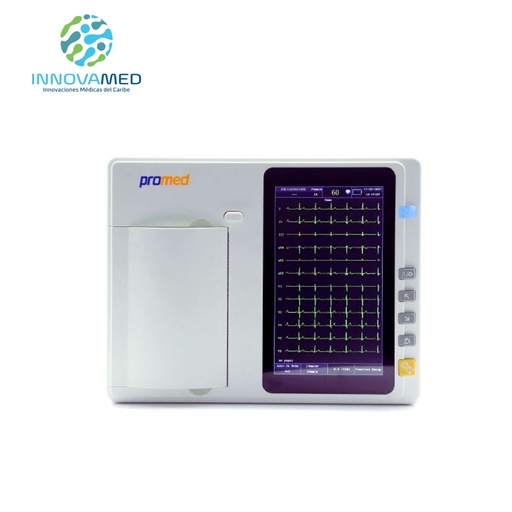 [ECG-103C]  Electrocardiógrafo de 3 Canales con Pantalla Táctil Promed 